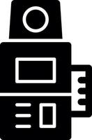 Camera Meter Glyph Icon vector