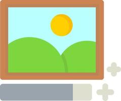 Photo Editing Flat Icon vector