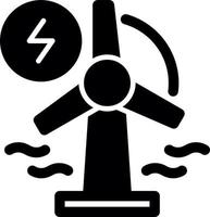 Renewable Energy Glyph Icon vector