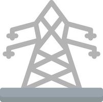 Electric Tower Flat Icon vector