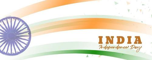 Independence day of India background watercolor design vector