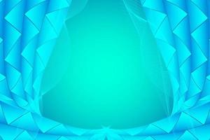 Abstract modern background blue color with geometric and waving design vector