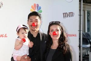 LOS ANGELES, MAY 26 - Madelyn Skyler Tee, Brian Tee, Mirelly Taylor at the Red Nose Day 2016 Special at Universal Studios on May 26, 2016 in Los Angeles, CA photo