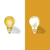 light bulb symbol icon vector