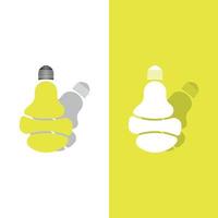 light bulb symbol icon vector