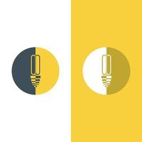 light bulb symbol icon vector