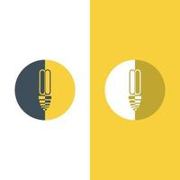 light bulb symbol icon vector