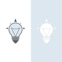 light bulb symbol icon vector