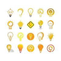 light bulb symbol icon vector