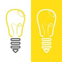 light bulb symbol icon vector