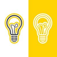 light bulb symbol icon vector