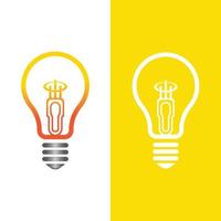 light bulb symbol icon vector