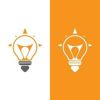 light bulb symbol icon vector