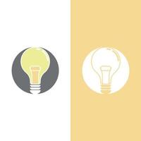 light bulb symbol icon vector