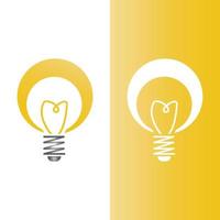 light bulb symbol icon vector