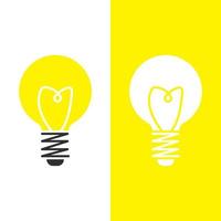 light bulb symbol icon vector