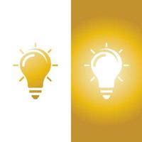 light bulb symbol icon vector