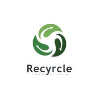 Recycle logo icon vector. recycling illustration  symbol, rotation arrow icon