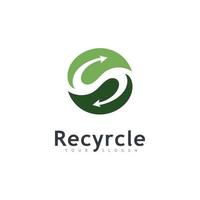 Recycle logo icon vector. recycling illustration  symbol, rotation arrow icon vector