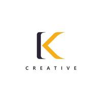 letra k diseño de logotipo plantilla de logotipo creativo k logotipo vector símbolo