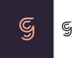 plantilla de vector de logotipo de inicia g, símbolo de logotipo creativo