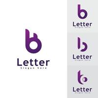 plantilla de diseño de icono de logotipo de letra b, símbolo de logotipo creativo b vector