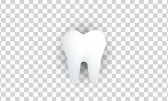 unique 3d white dental or tooth icon design isolated on vector