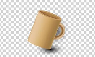 diseño único de icono mínimo de vaso de agua 3d aislado en vector