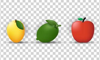 diseño de vector de icono de conjunto fresco de vegetales 3d único aislado en