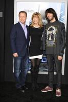 LOS ANGELES, FEB 10 -  Steve Fenton, Leeza Gibbons, Troy Meadows at the Robocop, Los Angeles Premiere at TCL Chinese Theater on February 10, 2014 in Los Angeles, CA photo