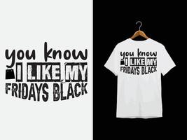 Black Friday T-Shirt Design vector
