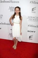 LOS ANGELES, MAR 9 - Hannah Alligood at the Miracles From Heaven Premiere at the ArcLight Hollywood Theaters on March 9, 2016 in Los Angeles, CA photo