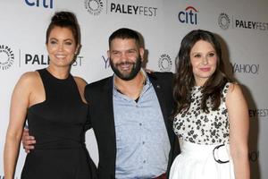 LOS ANGELES, MAR 8 - Bellamy Young, Guillermo Diaz, Katie Lowes at the PaleyFEST LA 2015, Girls at the Dolby Theater on March 8, 2015 in Los Angeles, CA photo