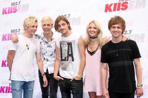 LOS ANGELES, MAY 10 - R5, Ross Lynch, Riker Lynch, Rocky Lynch, Rydel Lynch, Ellington Ratliff at the 2014 Wango Tango at Stub Hub Center on May 10, 2014 in Carson, CA photo