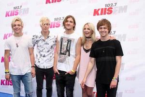 LOS ANGELES, MAY 10 - R5, Ross Lynch, Riker Lynch, Rocky Lynch, Rydel Lynch, Ellington Ratliff at the 2014 Wango Tango at Stub Hub Center on May 10, 2014 in Carson, CA photo