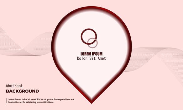 Simple background with smooth lines in light colors vector