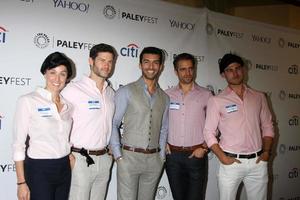 LOS ANGELES, MAR 15 - Justin Baldoni, friends dressed as his charachter Rafael Solano at the PaleyFEST LA 2015, Jane the Virgin at the Dolby Theater on March 15, 2015 in Los Angeles, CA photo