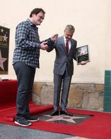 los angeles, 1 de diciembre - quentin tarantino, christoph waltz en la ceremonia de la estrella del paseo de la fama de christoph waltz hollywood en el bulevar de hollywood el 1 de diciembre de 2014 en los angeles, ca foto