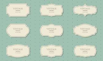 Collection of Classic Retro Frames on Old Background. Set of Template Vintage Victorian Borders. Elegant Frames in Different Shapes with Luxury Ornament. Isolated Vector Illustration.