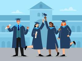 University Graduation Concept vector