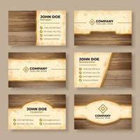 Rustic Business Card Template vector