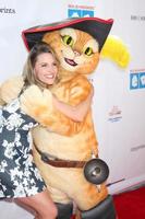 LOS ANGELES, FEB 19 - KaDee Strickland, Puss In Boots at the Milk Bookies Sixth Annual Story Time Celebration at the Skirball Center on April 19, 2015 in Los Angeles, CA photo