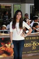 LOS ANGELES, OCT 23 - Ashley Argota arriving at the Puss In Boots Premiere at the Regency Village Theater on October 23, 2011 in Westwood, CA photo