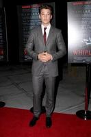 LOS ANGELES, OCT 6 - Miles Teller at the Whiplash Premiere at Bing Theatre At LACMA on October 6, 2014 in Los Angeles, CA photo
