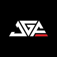 Diseño de logotipo de letra triangular jgf con forma de triángulo. monograma de diseño de logotipo de triángulo jgf. plantilla de logotipo de vector de triángulo jgf con color rojo. logotipo triangular jgf logotipo simple, elegante y lujoso. jfg