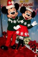 LOS ANGELES, DEC 11 - Mickey Mouse, Minnie Mouse at the Disney on Ice Red Carpet Reception at the Staples Center on December 11, 2014 in Los Angeles, CA photo