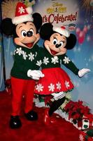 LOS ANGELES, DEC 11 - Mickey Mouse, Minnie Mouse at the Disney on Ice Red Carpet Reception at the Staples Center on December 11, 2014 in Los Angeles, CA photo