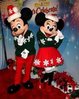 LOS ANGELES, DEC 11 - Mickey Mouse, Minnie Mouse at the Disney on Ice Red Carpet Reception at the Staples Center on December 11, 2014 in Los Angeles, CA photo