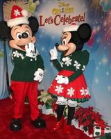 LOS ANGELES, DEC 11 - Mickey Mouse, Minnie Mouse at the Disney on Ice Red Carpet Reception at the Staples Center on December 11, 2014 in Los Angeles, CA photo