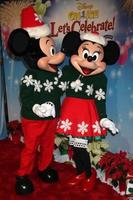 LOS ANGELES, DEC 11 - Mickey Mouse, Minnie Mouse at the Disney on Ice Red Carpet Reception at the Staples Center on December 11, 2014 in Los Angeles, CA photo